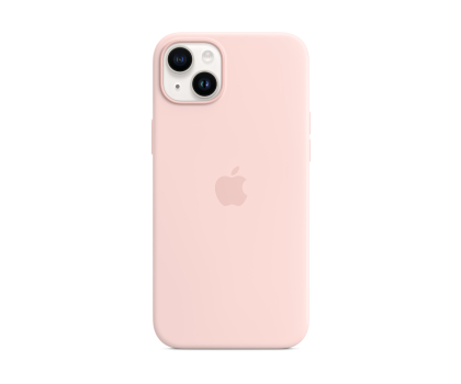 Etui do telefonów Apple Silikonowe etui z MagSafe iPhone 14 Plus różowe